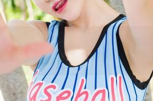 魅妍社 – 说好的制服写真，Angela小热巴这是给我开学的信号吗？